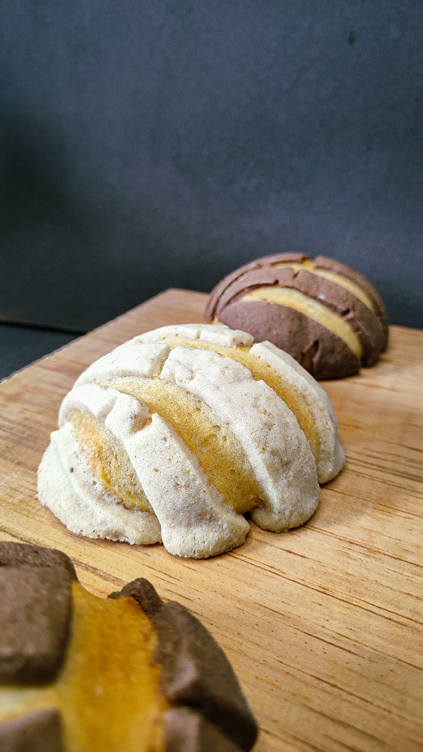 Mexican conchas sweet bread