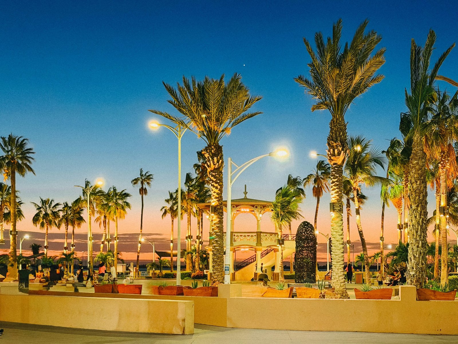 Sunset view in La Paz, Baja California Sur