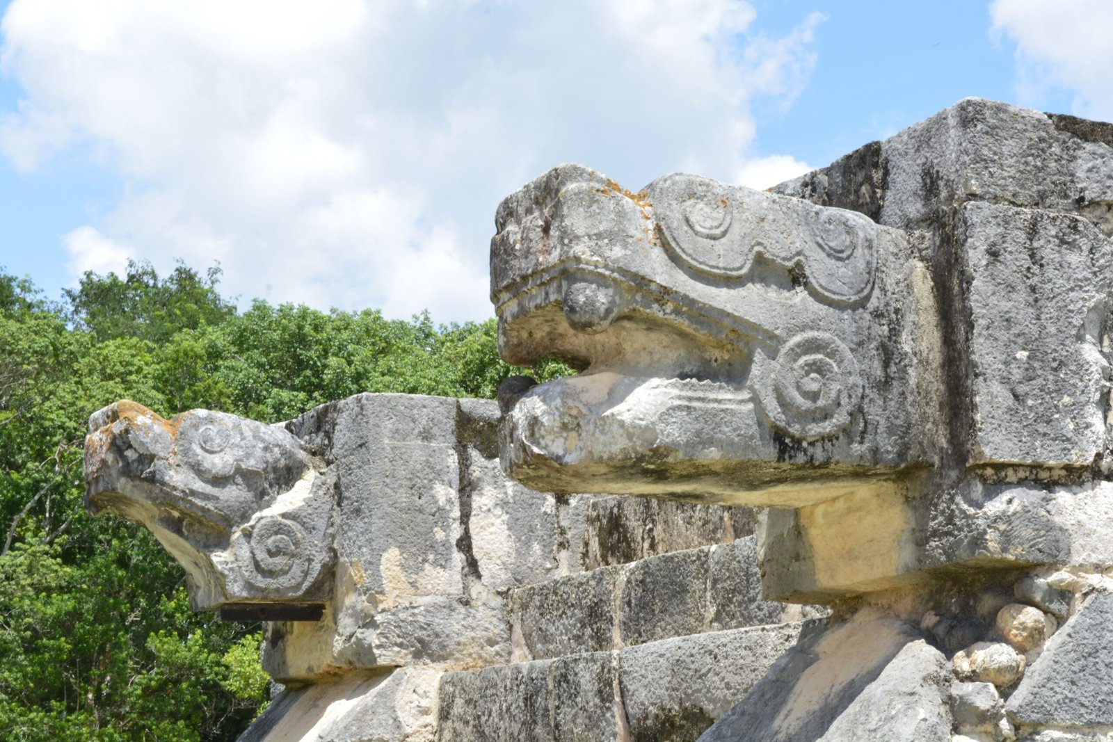 Maya pyramid and archaeological site in Mexico