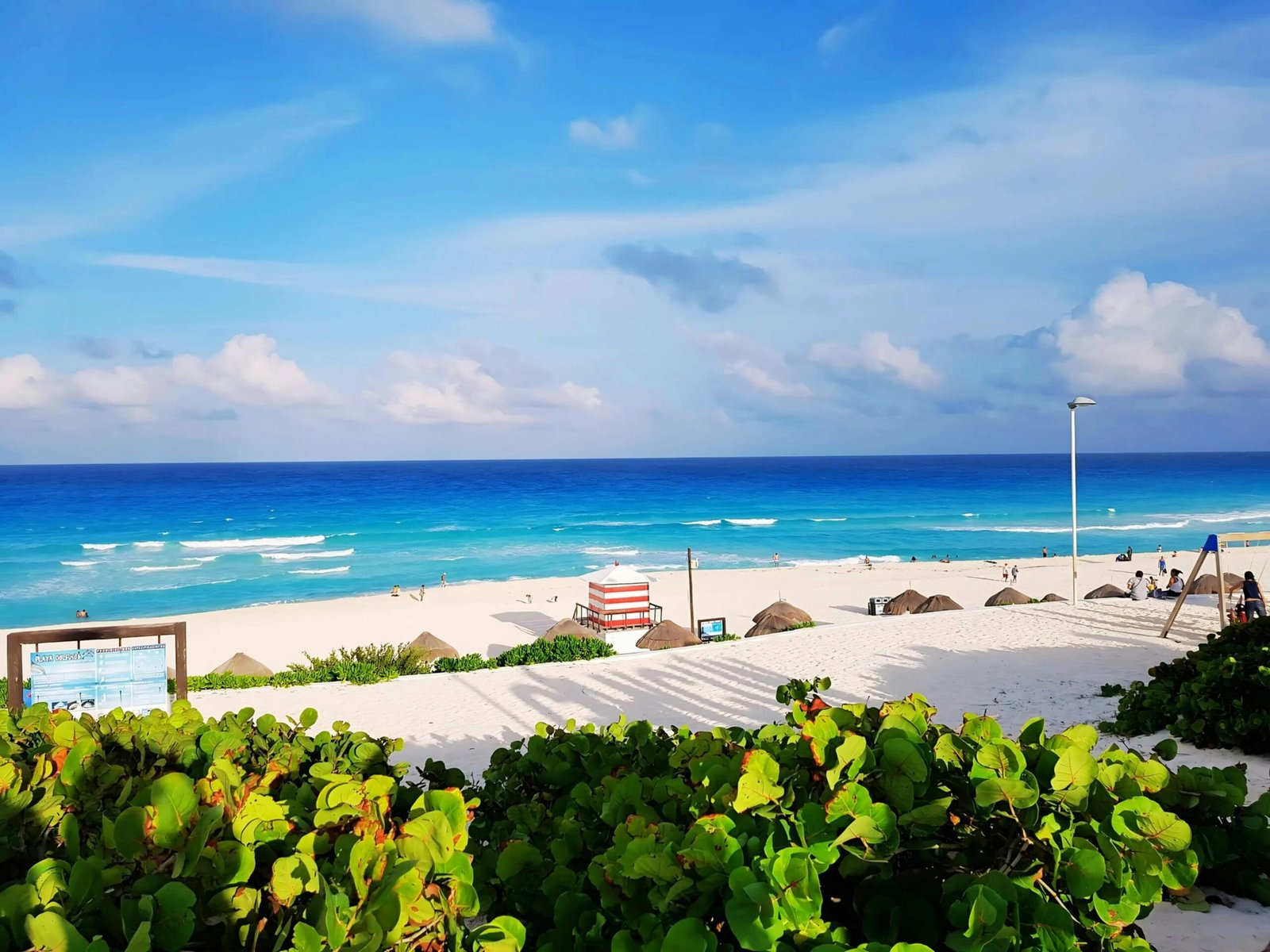 Playa Delfines beach in Cancun Hotel Zone